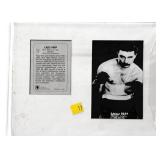 Laziio Papp autograph on 5 1/2 x 4 photo w/ bio