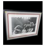 ï¿½Thrilla in Manilaï¿½ framed Ali- Frazier print,