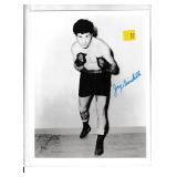 Joey Giardello autograph on 8x10 photo