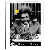 Don King autograph on 8x10 photo