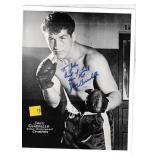 Joey Giardello autograph on 8x10 photo