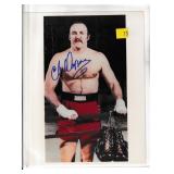 Chuck Wepner autograph on 8x10 photo
