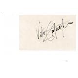 Vito Autuoferma autograph on 3x5 card