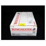 Box Winchester .40 S & W 180-grain FMJ cartridges