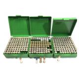 Lot, assorted .38 Spl. cartridges in 3 MTM