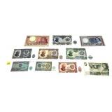 Lot, world bank notes, many Unc., 10 pcs.