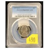 1974-S nickel, PCGS slab certified Proof 69