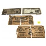 Lot, world currency and reproduction Confederate