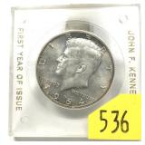 1964-D Kennedy half dollar