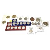 Lot, coins and tokens, 25 pcs.