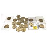 x20- Dollar coins, mixed dates, -x20 dollars, Sold