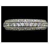 Sterling silver CZ eternity ring, full stones all