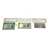 Lot, world bank notes, Unc., 3 pcs.
