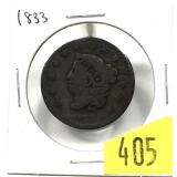 1833 U.S. Large cent