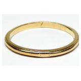 14K Yellow gold band style ring, size 7.5,
