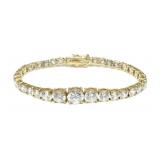 Sterling silver gold wash 7.25" graduated round