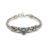 Sterling silver 8" David Yurman style toggle