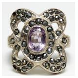 Sterling silver gold wash bezel set oval cut