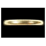 14K Yellow gold band ring, size 11, 2.0 grams