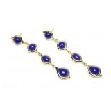 Sterling silver gold wash post earrings with