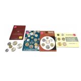 Lot, world coin sets, 4 pcs.