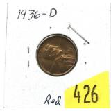 1936-D Lincoln cent