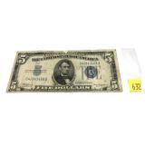 $5 silver certificate, series of 1934