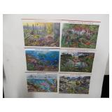 Lot, 6 Nature of America Panels, Face Value $23