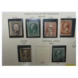 Lot, US 205-209, 211 used CV $158