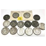 x15- Canadian half dollars 1941-1965, -x15 half