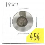 1857 3-cent silver