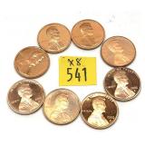 x8- Lincoln Proof cents, mixed dates, -x8 Proof