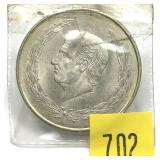 1951 Mexican 5 pesos