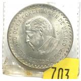 1957 Mexican 10 pesos