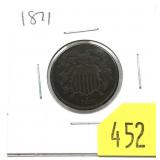 1871 2-cent piece