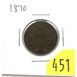 1870 2-cent piece