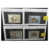 Lot, 4 Duck Stamps: US RW: 42,46,49,50; CV $57