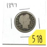 1897 Barber quarter