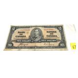 Canadian $2 note, series of 1937