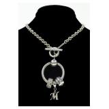 Pandora sterling silver 20" toggle necklace with