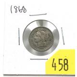 1868 3-cent nickel