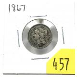 1867 3-cent nickel