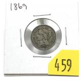 1869 3-cent nickel