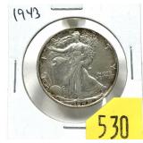 1943 Walking Liberty half dollar