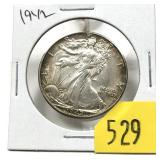 1942 Walking Liberty half dollar