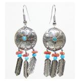Sterling silver Native American turquoise and
