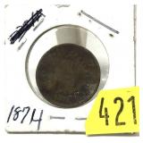 1874 Indian Head cent