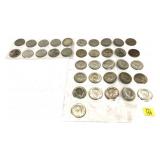 x36- Half dollars, 40% silver, -x36 half dollars,