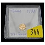 Miniature 1933 $10 gold token