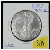 2022 American Silver Eagle, Unc.